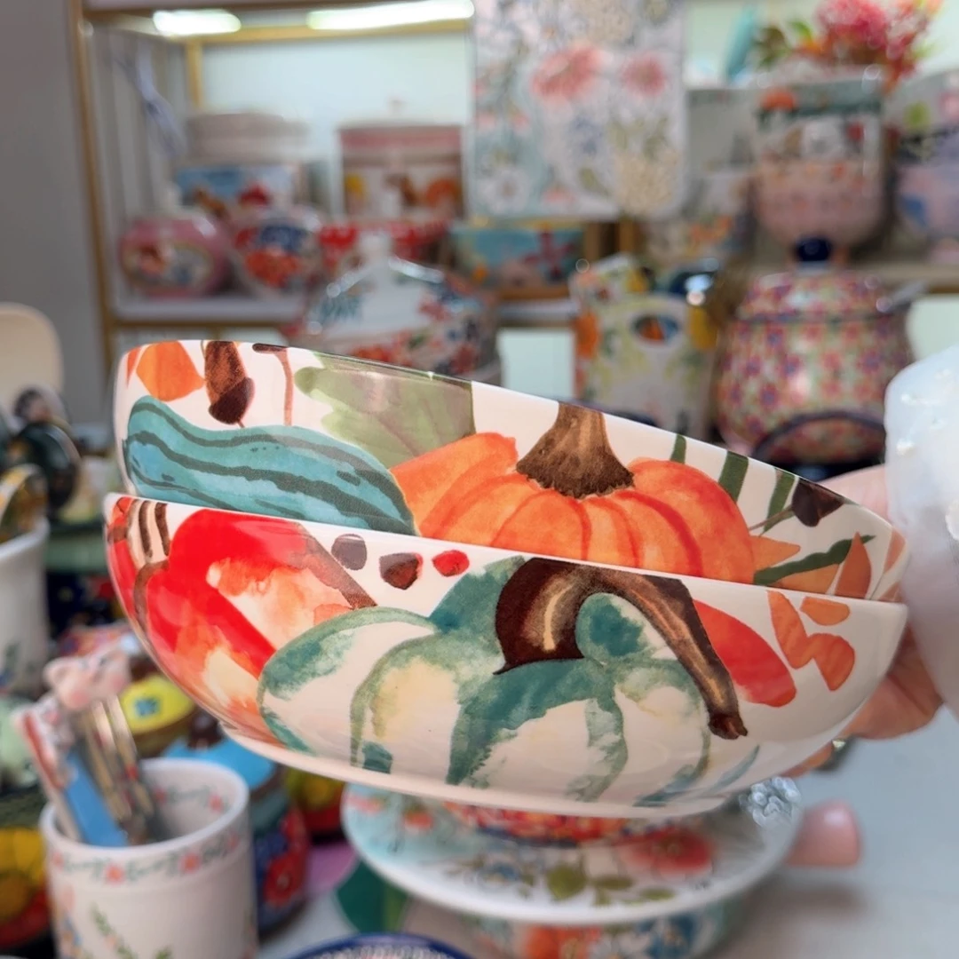 陶瓷8英寸深盘两只看图