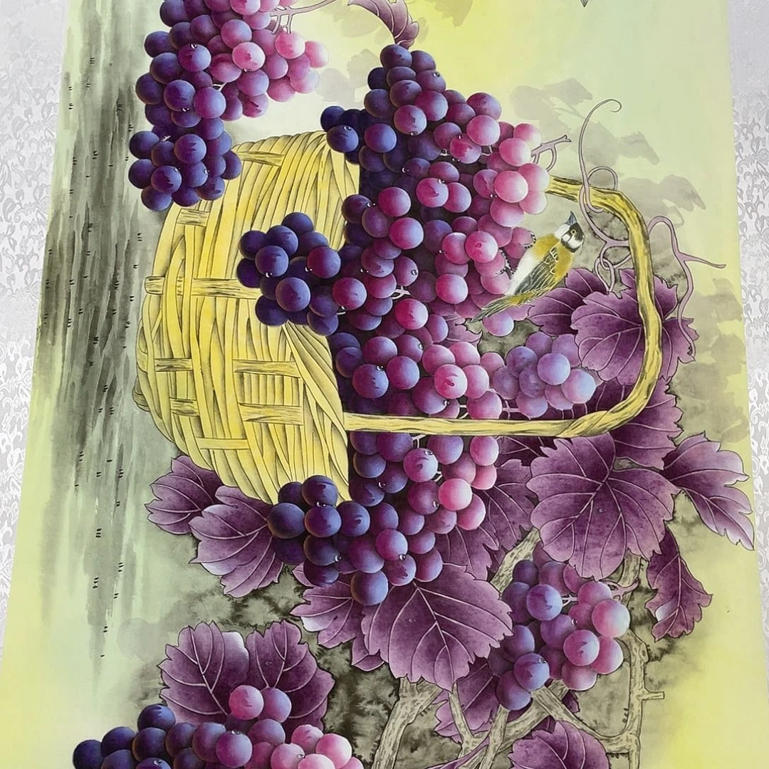 国画作品小姐姐放漏中