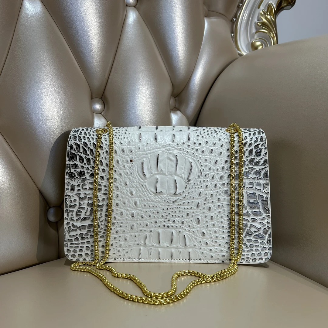 时尚轻奢单肩斜挎女包19Y39白色