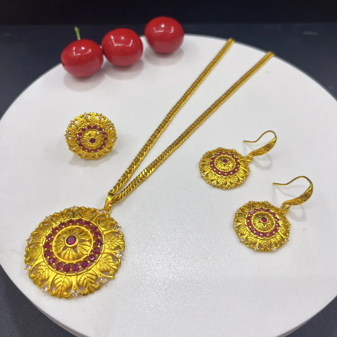 铜合金吊坠 铜合金吊坠 铜合金新款时尚51三件套精致nipal