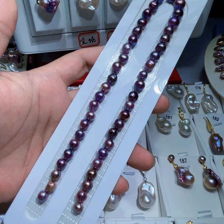 淡水珍珠颈饰银S925镶嵌菩***?