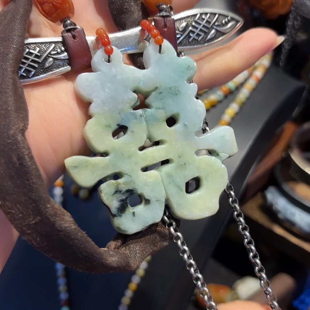 翡翠未镶嵌颈饰原创