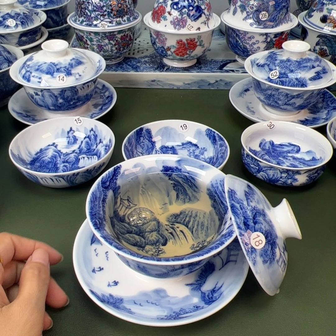 木木景德镇纯手工纯手绘茶具18