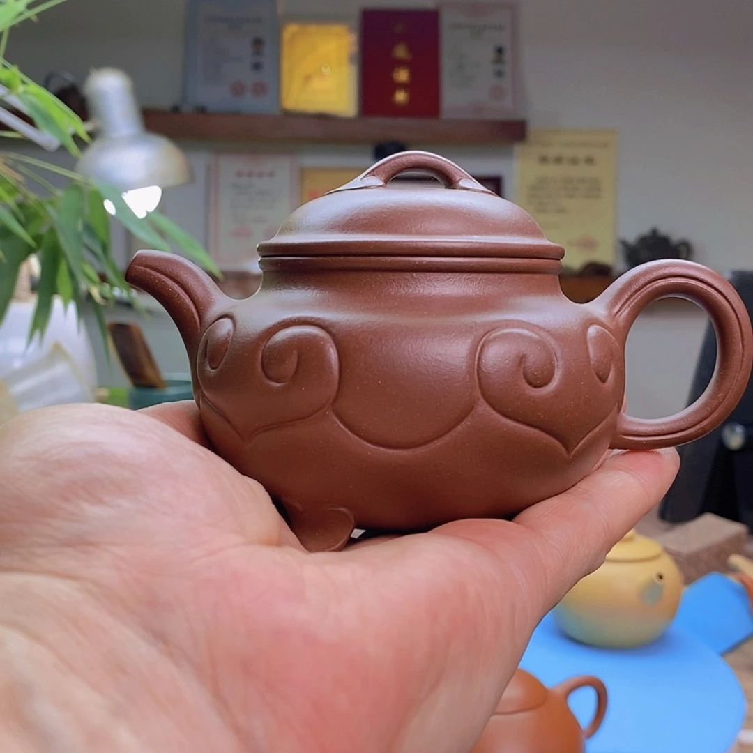 【闪购商品】茶壶底槽青三足如意:230CC裴顺良:国高工