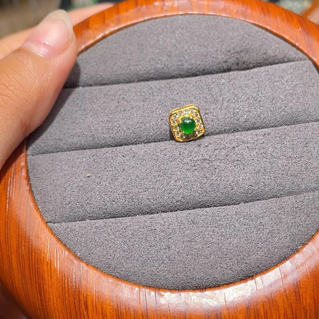 颈饰银S925镶嵌翡翠