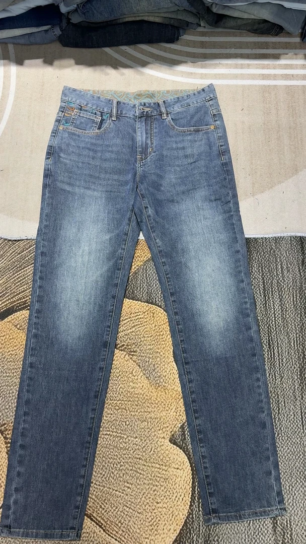 夏天薄款休身牛仔裤