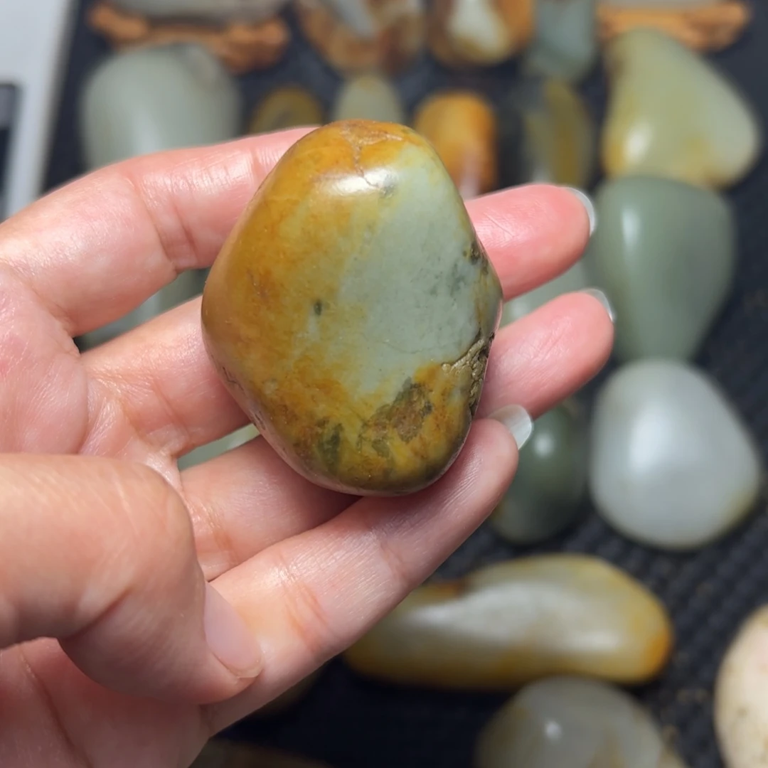 和田玉未镶嵌挂件A53