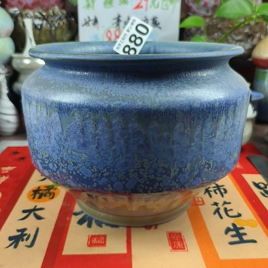 景德镇手工高温陶瓷：内口17.5高17.5外20.5