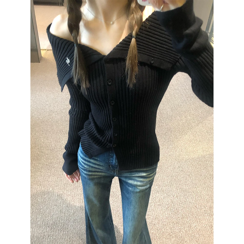 王家有鱼/一直肩开衫打底衫上衣/103831