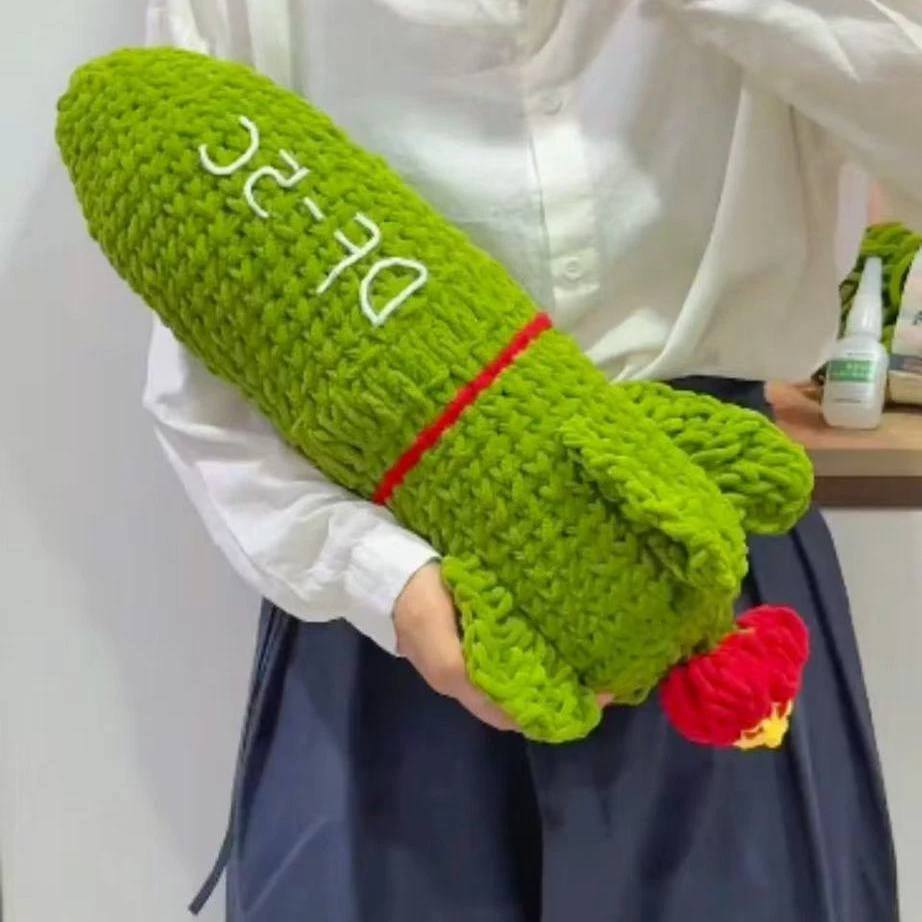 创意东风5c爆枕抱枕diy材料毛线手工钩针东风5c钩织材料包G