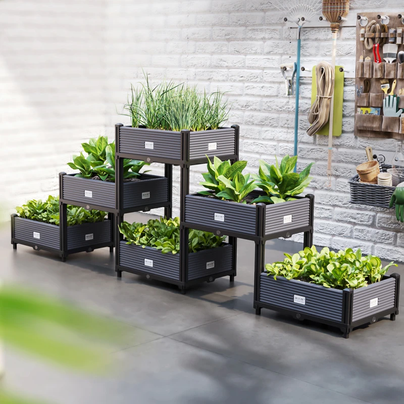 金字塔型种植箱种花种菜大号花盆室外庭院