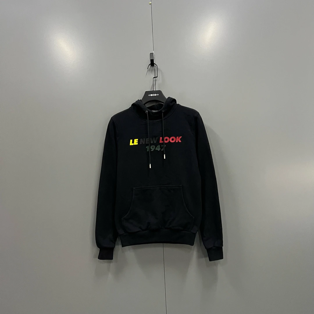 99新 DIOR/迪奥 yyy 黑色字母印花帽衫 XS码/606225
