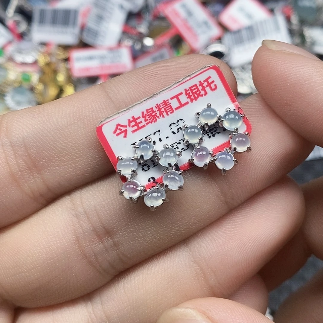 翡翠银S925镶嵌戒指