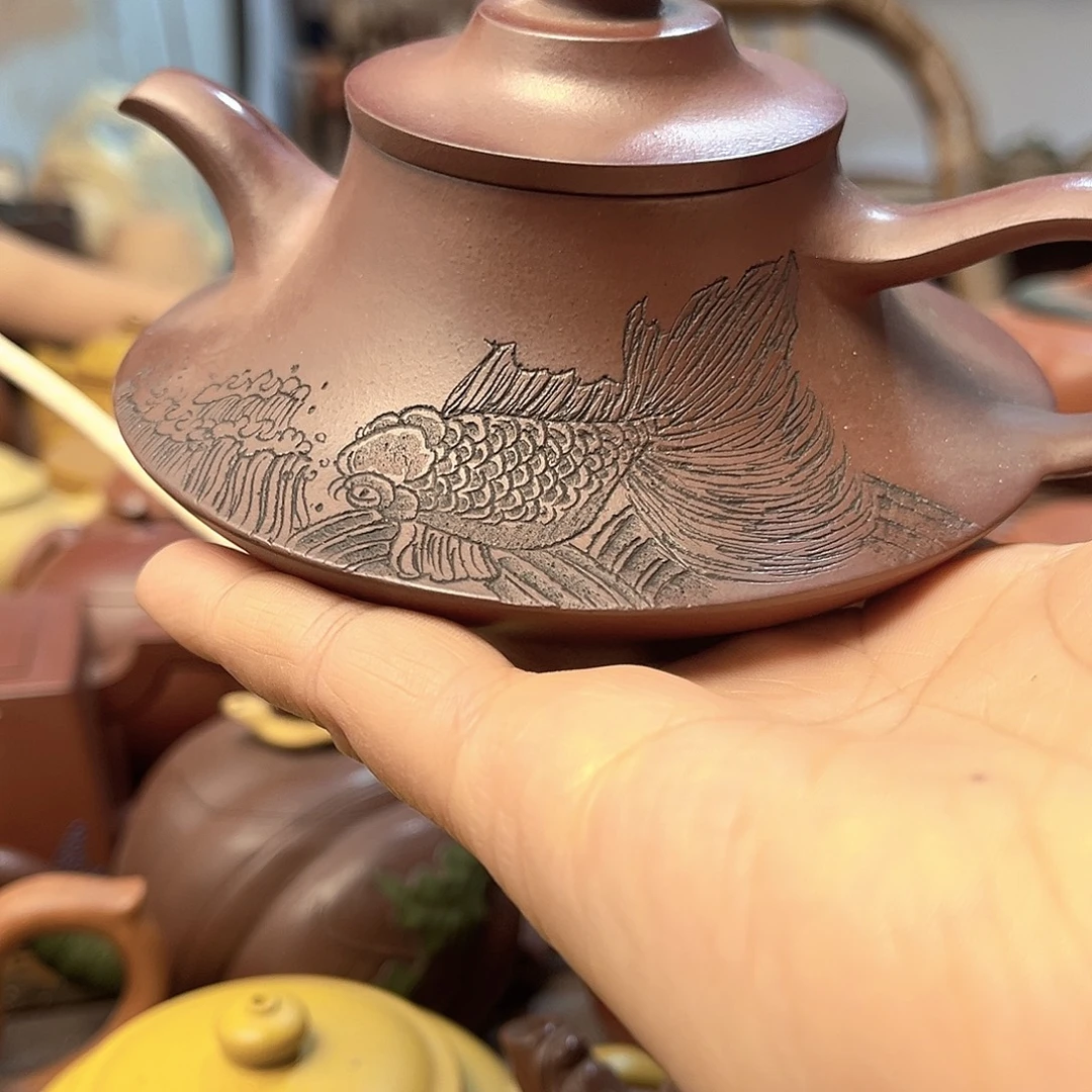茶壶紫砂全手工制作半手工制作