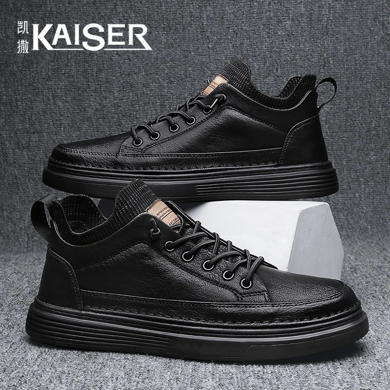 凯撒官方正版男鞋冬季休闲百搭板鞋时尚舒适一脚蹬鞋男生鞋子-N18
