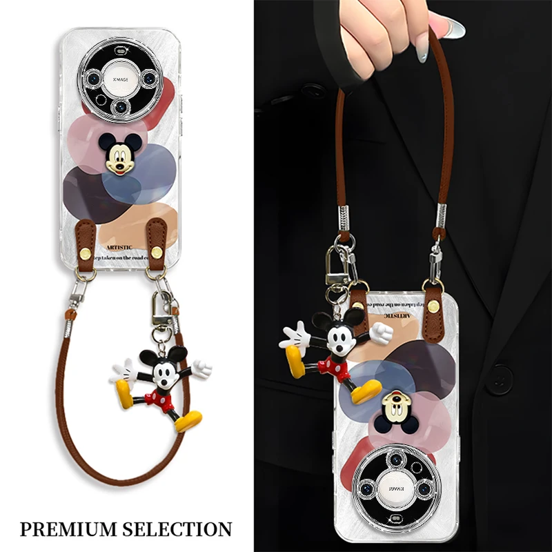 开心米奇适用华为mate70pro手机壳mate60pro新款高级感mate50防摔