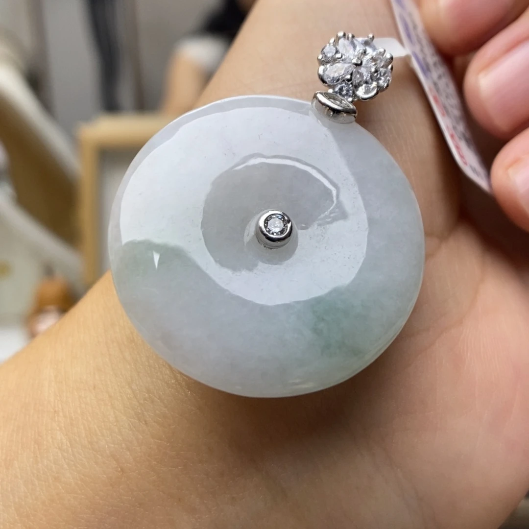 【闪购商品】颈饰银S925镶嵌翡翠8
