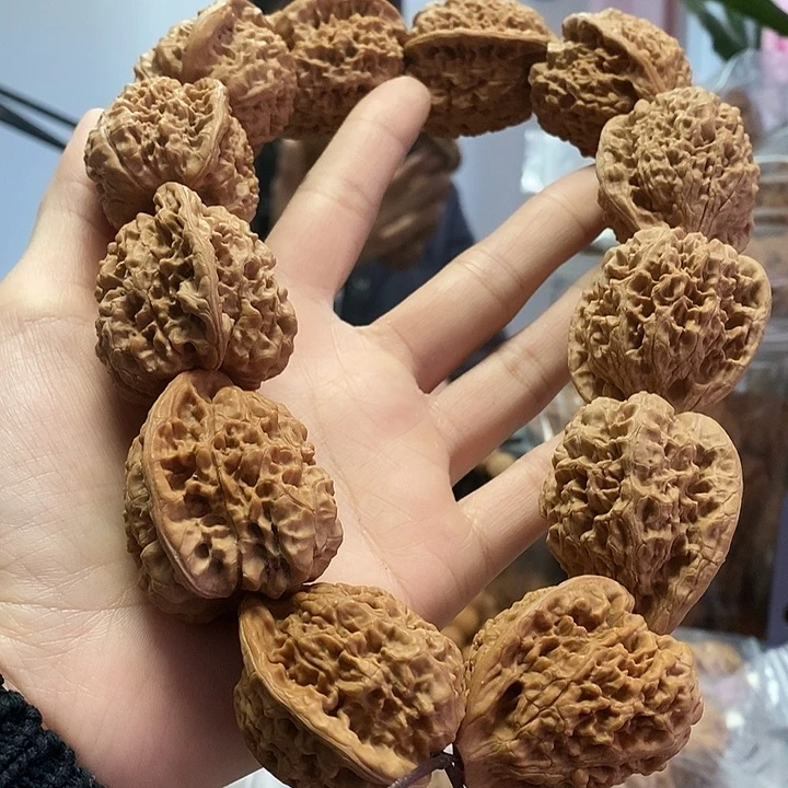 把件文玩核桃38官帽手持油
