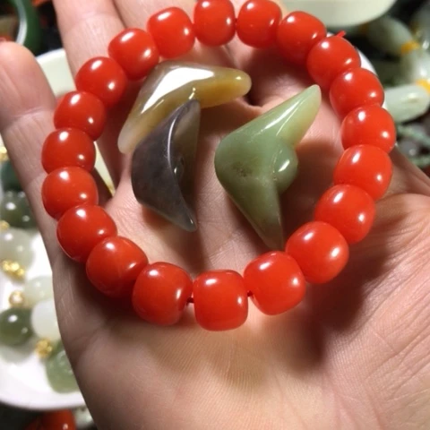 未镶嵌手链和田玉Ꮺ***生