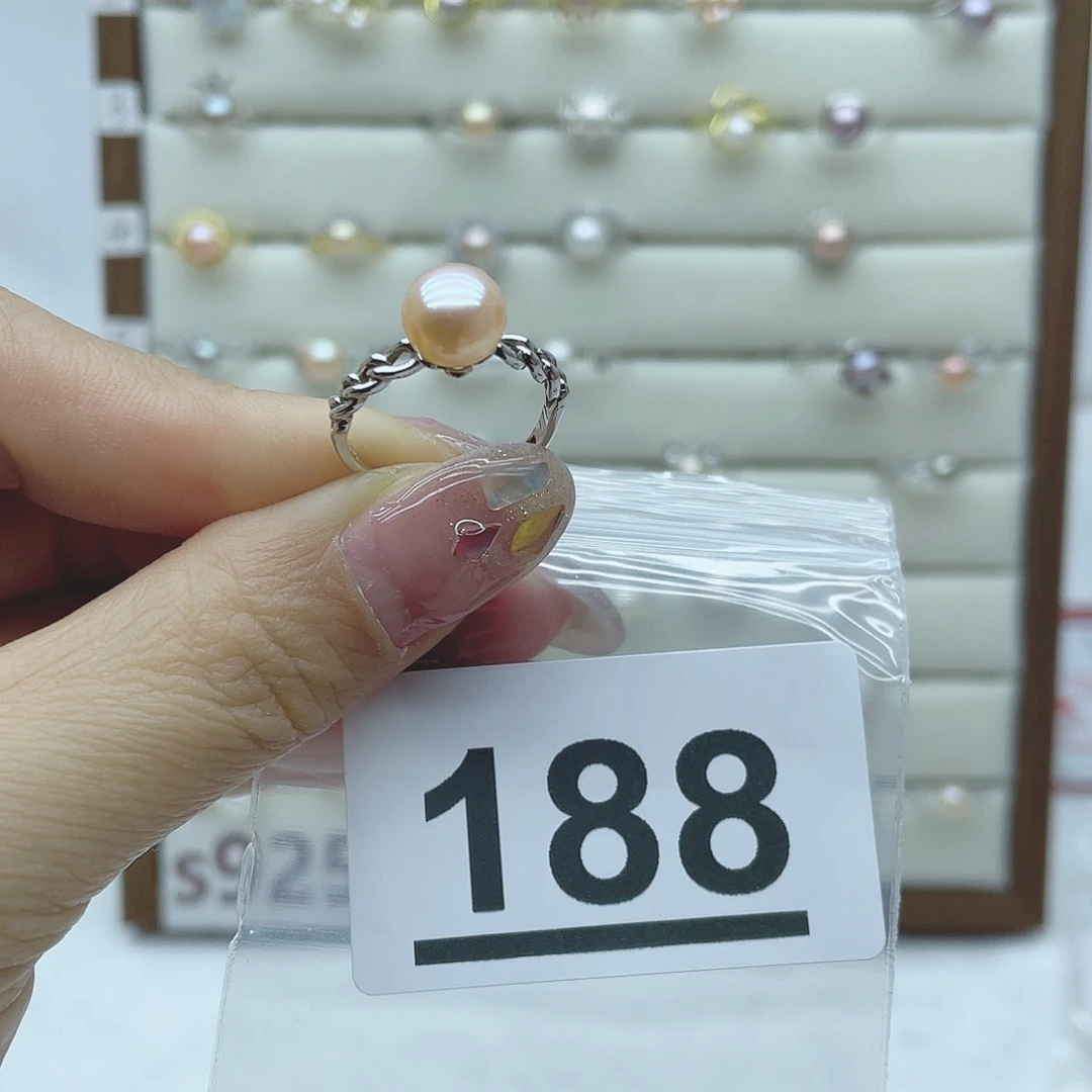 淡水珍珠珠宝奇石银S925镶嵌188