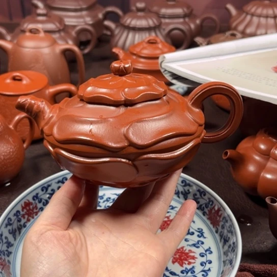 茶壶紫砂K**s原矿朱泥300毫升