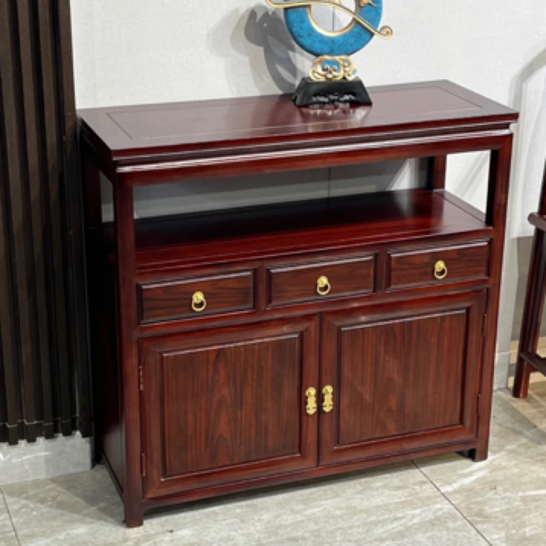 简祥红木 黑酸枝玄关柜储物柜餐边柜茶水柜多功能置物柜86-32-82