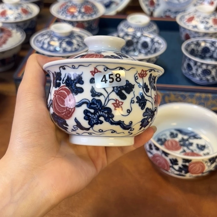 摆件景德镇陶瓷茶器百宝箱