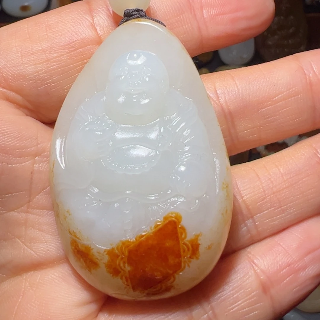 高***哥和田玉未镶嵌颈饰