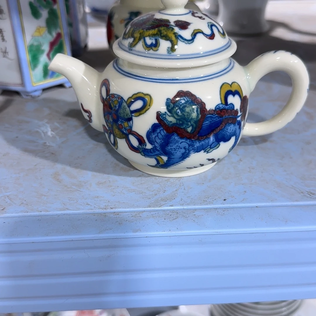 瓷片摆件手绘瓷器处理