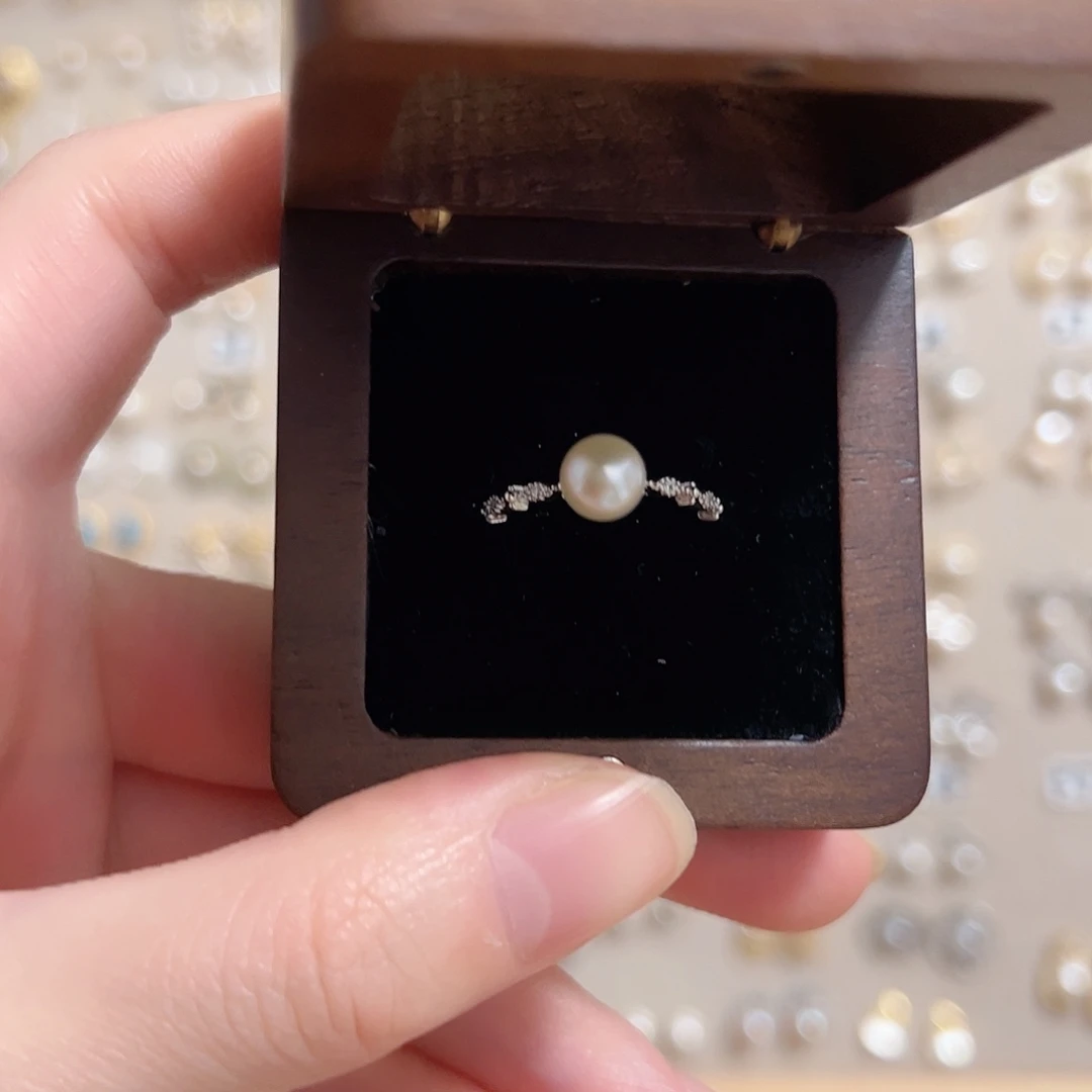 原创手作淡水珍珠银S925镶嵌