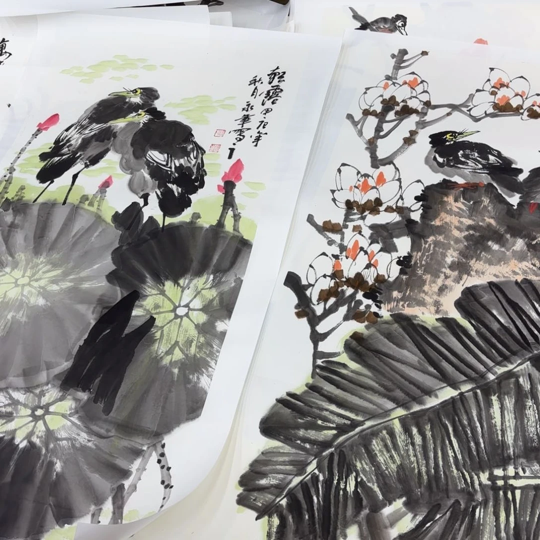 国画西**侠杨永军四尺李欣主播