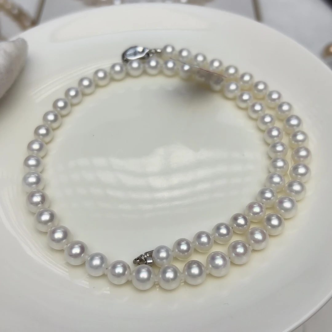 简***媚颈饰淡水珍珠银S925镶嵌