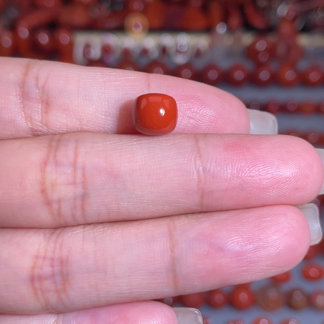 南红玛瑙瓦西老型7.9mm未镶嵌
