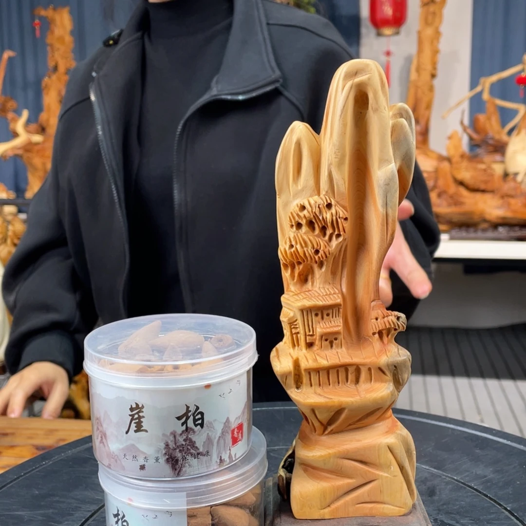 柏木（崖柏）山水倒流香送两盒香