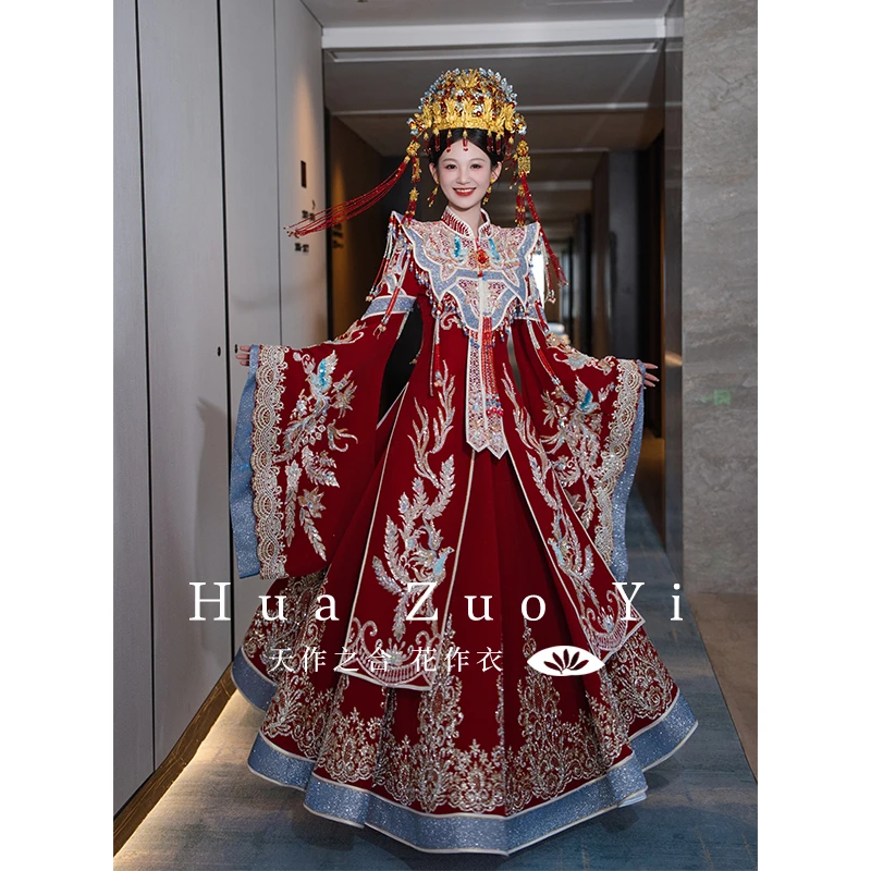 花作衣【星若】秀禾服婚服2025年新款新娘结婚中式嫁衣汉服婚服秋