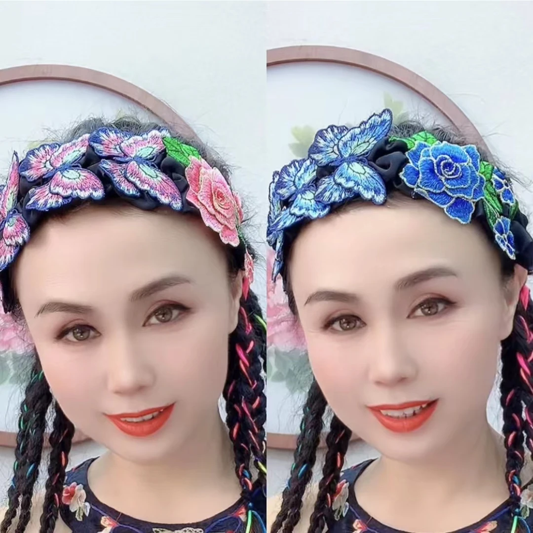 民族风复古头饰女士发卡头饰高颅头箍袖扣1417