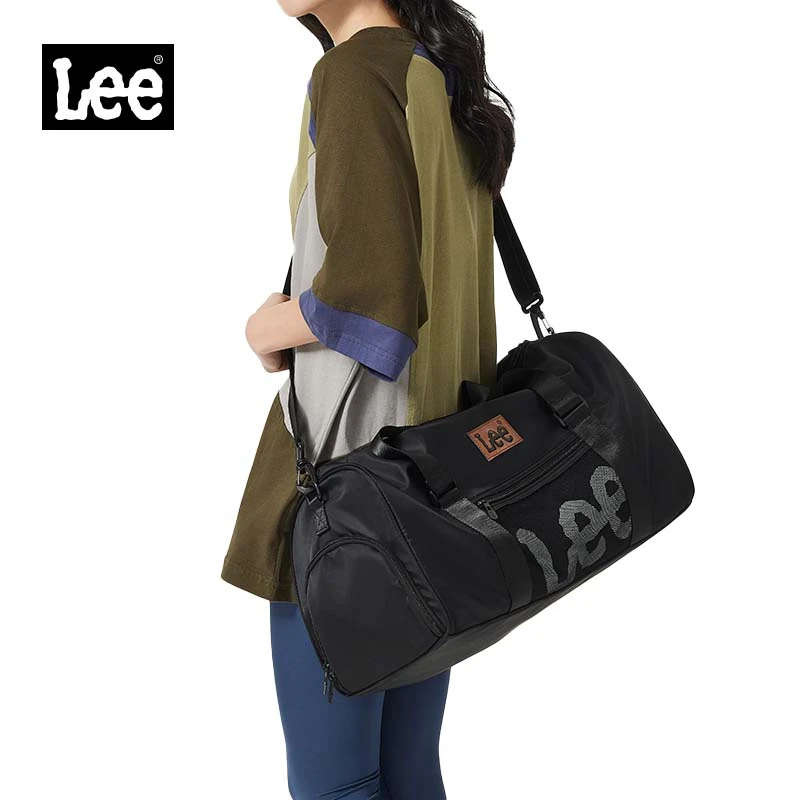 Lee时尚潮流健身包男女运动训练袋休闲旅行包大容量防水行李包