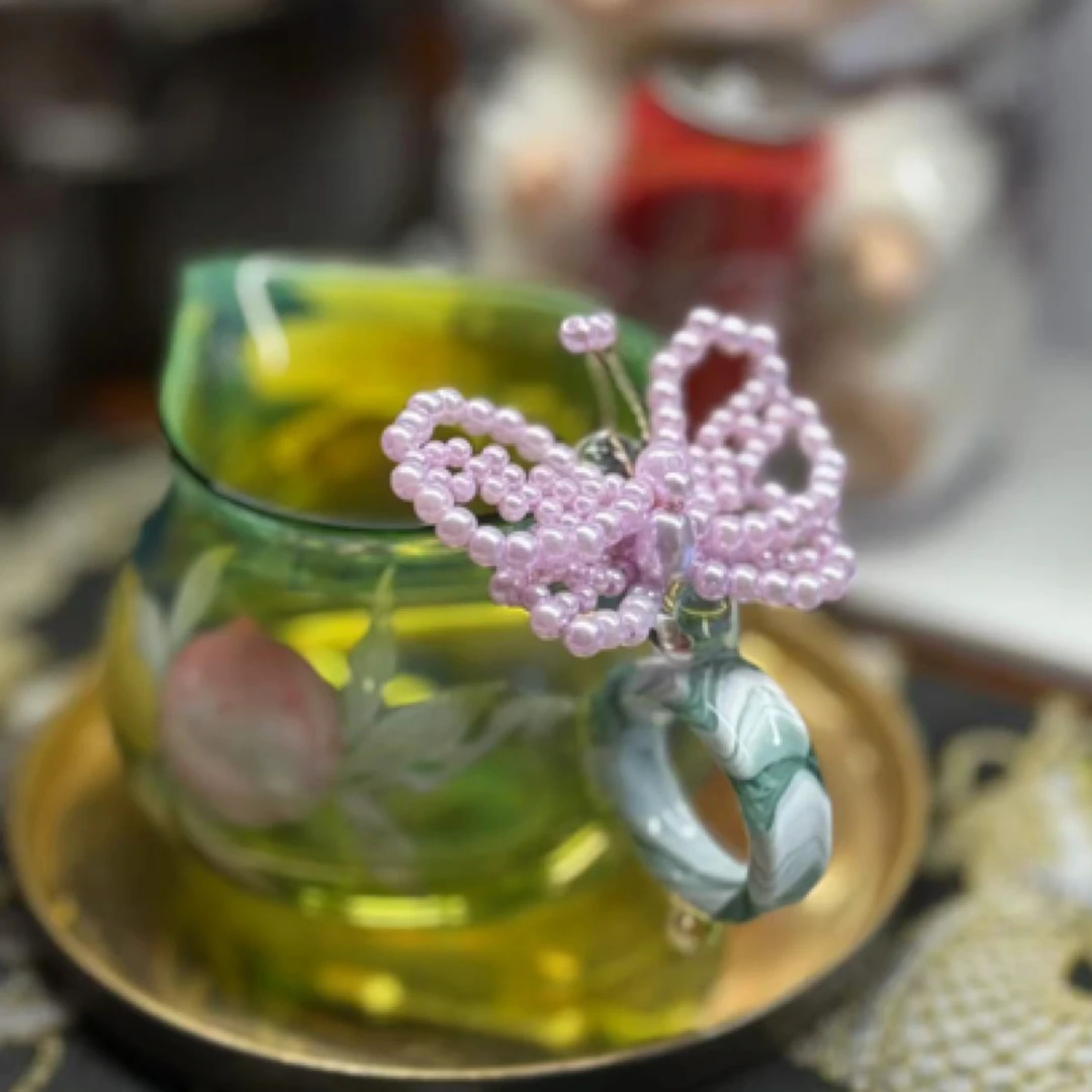 如馨·茶道茶配件小提溜 XJDL-056301 蝴蝶结紫