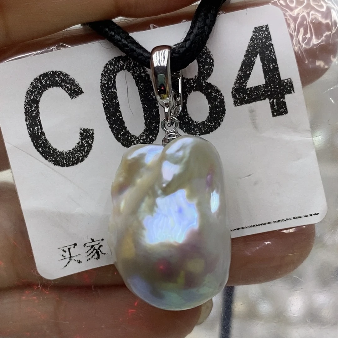 颈饰银S925镶嵌淡水珍珠