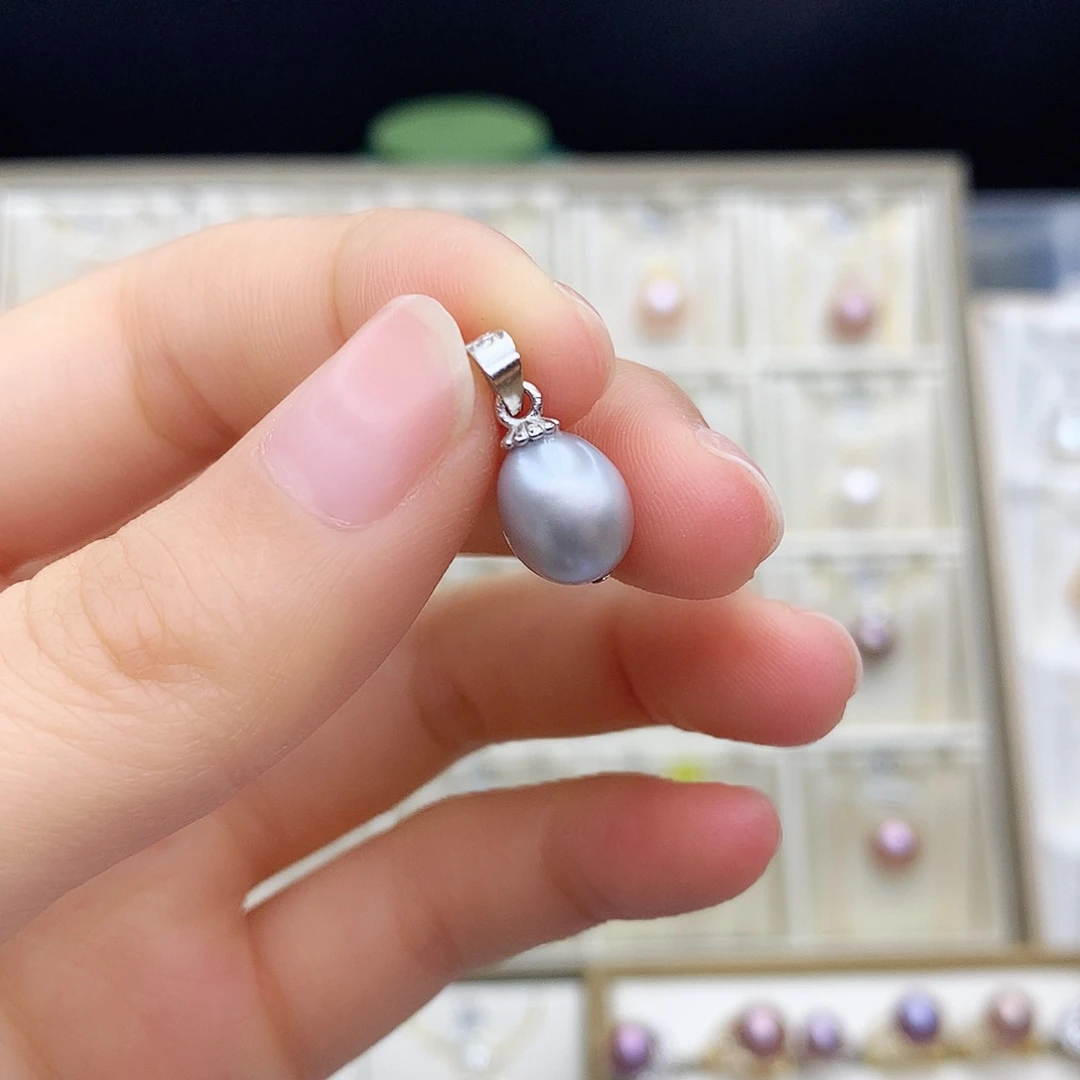 淡水珍珠吊坠(不含链)合金