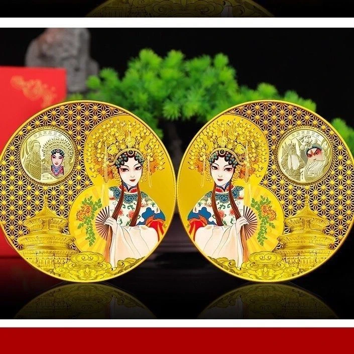 国粹双绝京剧花丝摆件