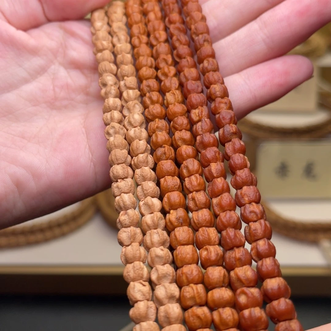 手串柏香籽/百香籽莲花桩 龙脊深坑鬼脸6+