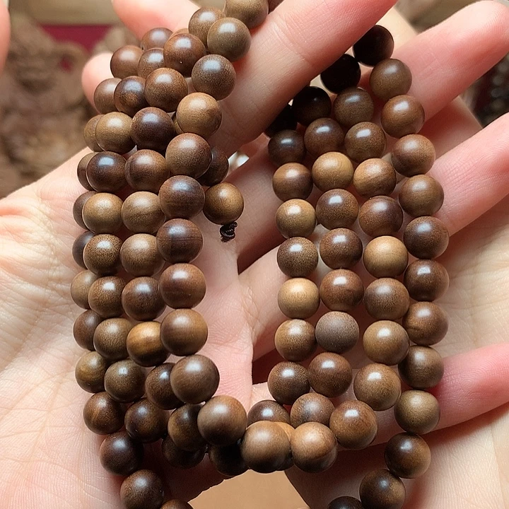 檀香木手串/手链0.8老山檀香微瑕