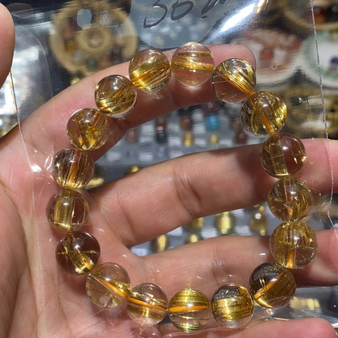 未镶嵌手链水晶钛晶单圈12➕