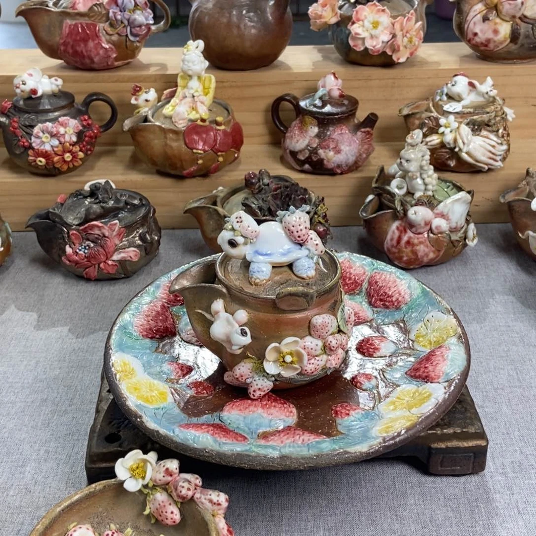 纯手工纯柴烧精品茶具