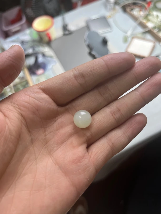 天然和田玉卡12单珠