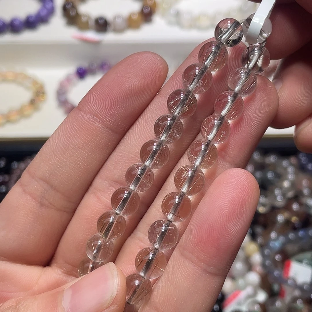 手链未镶嵌水晶银发晶7.7