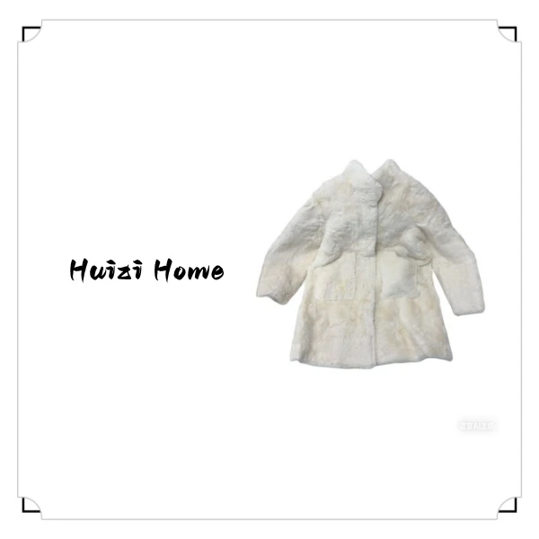 人造皮草 加厚中长款外套女2025冬小个子宽松保暖长款  072