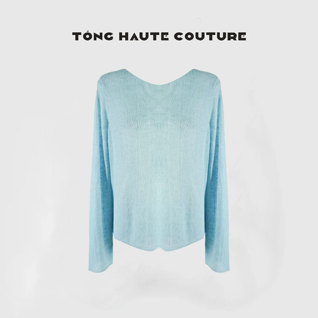 【雅致】25年夏季欧若风新款天s+亚麻百搭针织上衣 YY302