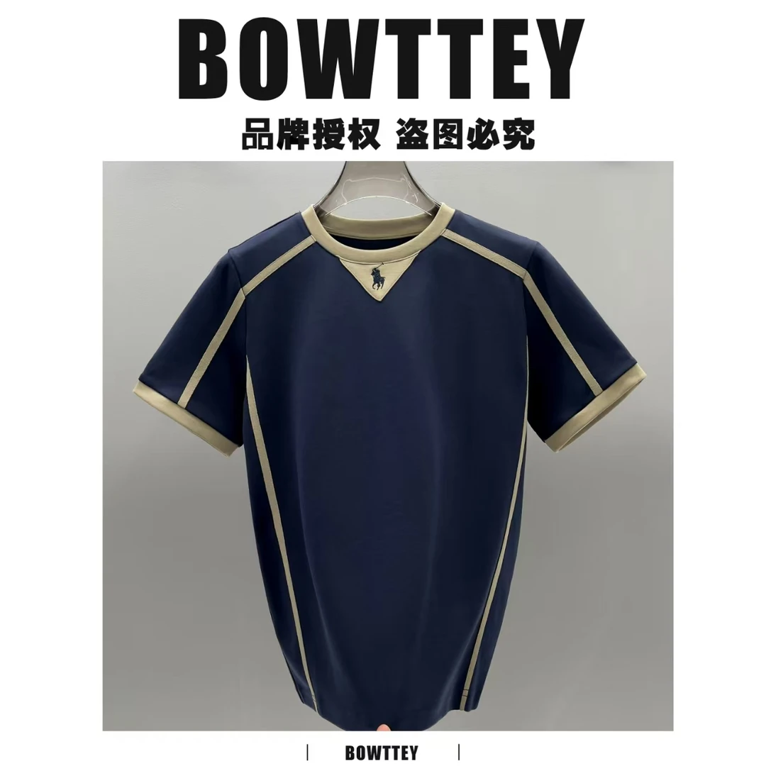 男士百搭顶奢时尚宽松夏季新品设计感休闲上衣NZF077